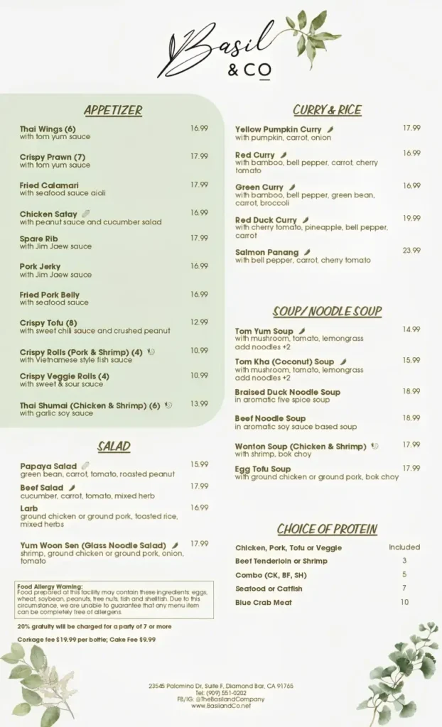 Basil-Menu